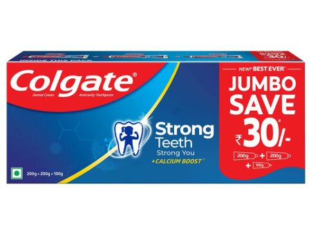 Colgate Strong Teeth Cavity Protection Toothpaste with Calcium Boost Fashion