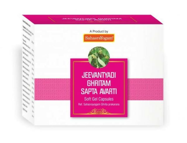 Sahasrayogam Jeevantyadi Ghritam Sapta Avarti Capsules Hot on Sale