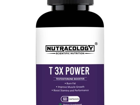 Nutracology T 3X Power Testosterone Booster For Muscle Strength Energy For Men For Discount