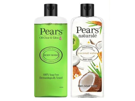 Pears Oil Clear & Glow And Naturale Nourishing Coconut Water Body Wash Combo Online Sale