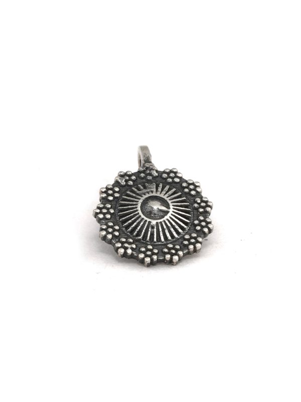 Priyaasi Women Floral Oxidised Silver Nose Pin Online now