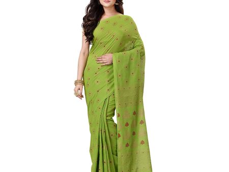 Desh Bidesh Bengal Cotton Women s Bengal Tant Abhra Fabric Design Pure Cotton Handloom Saree With Blouse Piece Online now