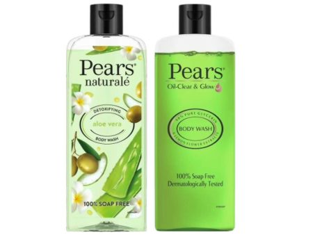 Pears Oil Clear & Glow And Naturale Detoxifying Aloevera Body Wash Combo Sale