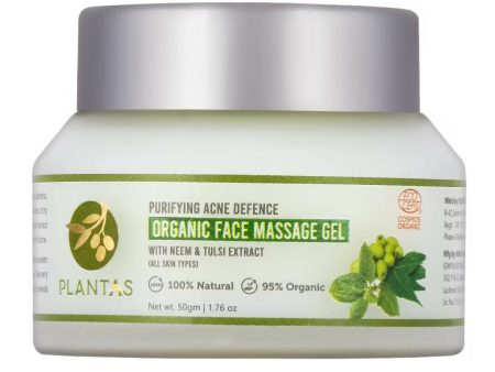 Plantas Purifying Acne Defence Organic Face Massage Gel Cheap