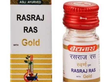 Baidyanath Jhansi Rasraj Ras Tablets with Gold on Sale