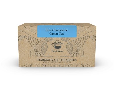 Tea Sense Blue Chamomile Green Tea Bags Box For Discount