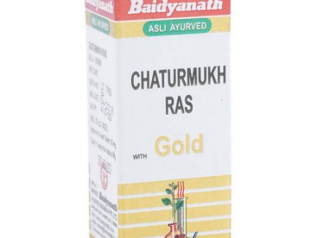 Baidyanath Jhansi Chaturmukh Ras (With Gold) For Sale