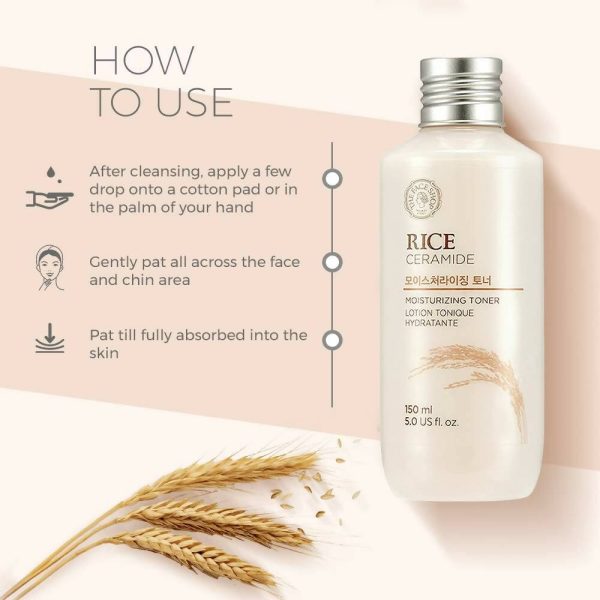 The Face Shop Rice & Ceramide Moisturizing Face Toner - Korean Skincare For Sale