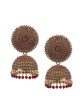 Mominos Fashion Joharkamal Gold-Plated Meenakari Jhumkas For Women & Girls (Maroon) For Discount