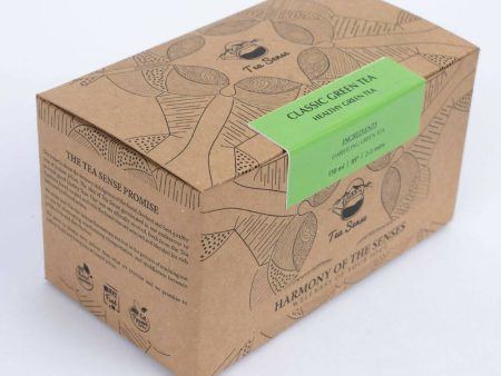 Tea Sense Classic Green Tea Bags Box For Cheap