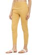 PAVONINE Light Skin Color Stretchable Cotton Lycra Fabric Pencil Pant For Women Discount