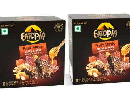 Eatopia Fruit Minis - Dates & Nuts Protein Mini Bar For Discount