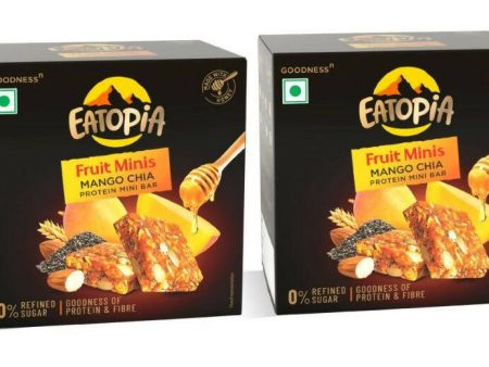 Eatopia Fruit Minis - Mango Chia Protein Mini Bar For Sale