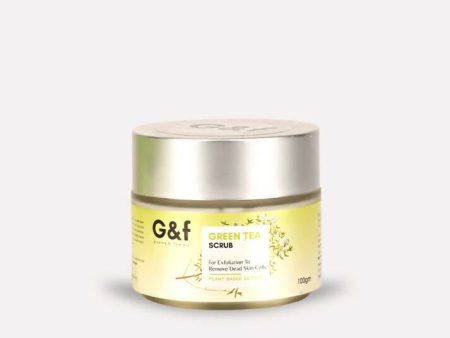 G&f Skin Detoxification Face Scrub with Green Tea + Bearberry Leaf Extract For Sale