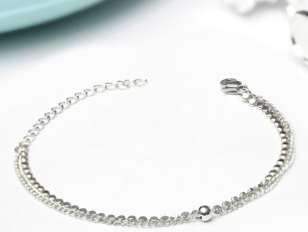 Priyaasi Women Western Silver Plated Link Bracelet on Sale