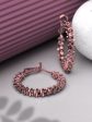 Priyaasi Women Enchanting Rose Gold Hoop Earrings Hot on Sale