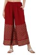 PAVONINE Maroon Color Minar Half Golden Print Sharara For Women Supply