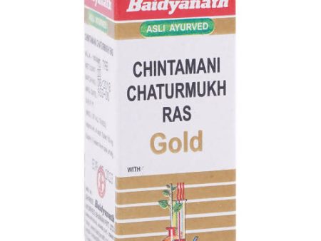 Baidyanath Jhansi Chintamani Chaturmukh Ras With Gold Cheap