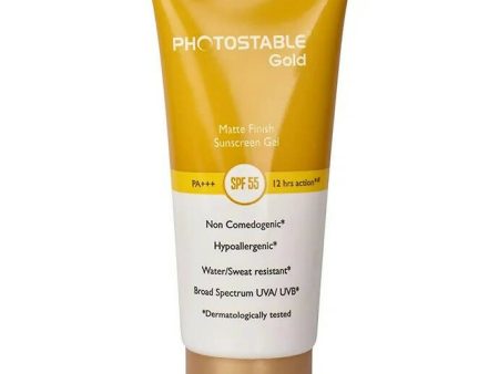 Photostable Gold Sunscreen Gel SPF 55 Supply