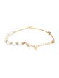 Priyaasi Women White Pearls Rose Gold Plated Link Bracelet Fashion