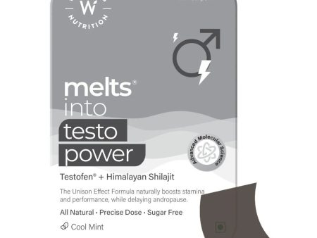 Wellbeing Nutrition Melts Testo Power Oral Strips-Cool Mint Flavor Sale