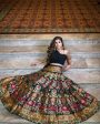 Black Banarasi Silk Lehenga Choli for Women, Ready to Wear Stitched Lengha Choli for Party by Infinity Export on Sale