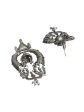 Priyaasi Women Trendy Oxidised Silver Trishul Drop Earrings Online