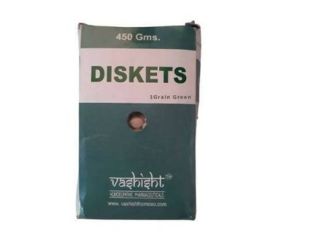 Vashisht Homeopathy Diskets - 1 Grain Green For Sale