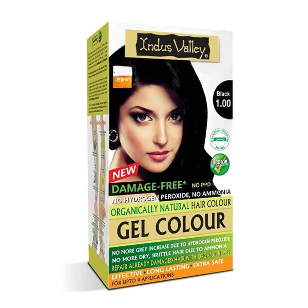 Indus Valley Damage-Free Gel Hair Color-Black Online Hot Sale