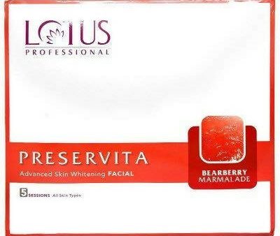 Lotus Professional Preservita Advanced Skin Whitening Facial Kit - Bearberry Marmalade For Sale