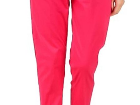 PAVONINE Rani Color Stretchable Cotton Lycra Fabric Pencil Pant For Women Online now