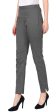 PAVONINE Grey Color Stretchable Cotton Lycra Fabric Pencil Pant For Women Online Hot Sale