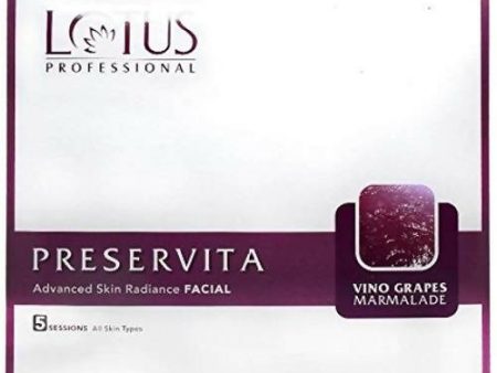 Lotus Professional Preservita Vino Grapes Marmalade Advanced Skin Radiance Facia Kit Fashion