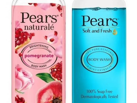 Pears Soft & Fresh And Naturale Brightening Pomegranate Body Wash Combo Discount