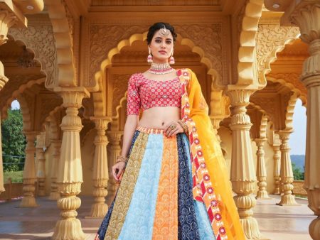 Multi Color Lehengas Choli for Women Modern Stylish Lengha Choli with Dupatta by Infinity Export Online