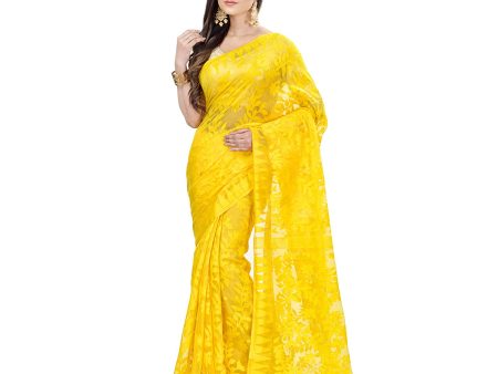 Desh Bidesh Women s Traditional Bengal Tant Handloom Dhakai Jamdani Cotton Saree Discount