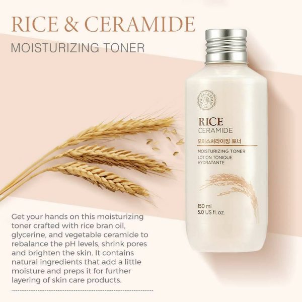 The Face Shop Rice & Ceramide Moisturizing Face Toner - Korean Skincare For Sale