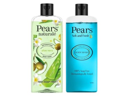 Pears Soft & Fresh And Naturale Detoxifying Aloevera Body Wash Combo Sale