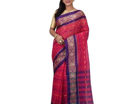 Desh Bidesh Women s Traditional Bengal Tant Handloom Cotton Saree Without Blouse Piece Online now