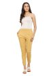 PAVONINE Light Skin Color Stretchable Cotton Lycra Fabric Pencil Pant For Women Discount