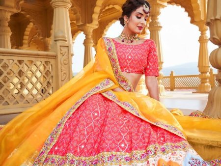 Beautiful Printed Lengha Choli for Women Party Wear Ghagra Choli Wedding Lehenga by Infinity Export Fashion