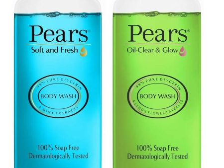 Pears Soft & Fresh and Oil Clear Body Wash Combo Online Hot Sale