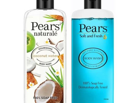 Pears Soft & Fresh And Naturale Nourishing Coconut Water Body Wash Combo Fashion