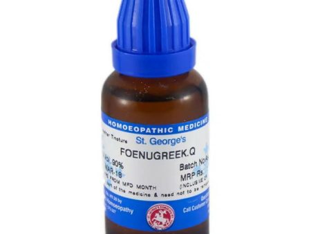 St. George s Homeopathy Foenugreek Mother Tincture Q Cheap