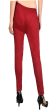 PAVONINE Maroon Color Stretchable Cotton Lycra Fabric Pencil Pant For Women Online Sale