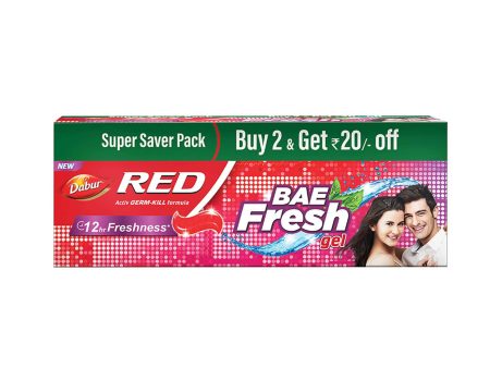 Dabur Red Bae Fresh Toothpaste Gel 12hr Freshness on Sale