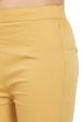 PAVONINE Light Skin Color Stretchable Cotton Lycra Fabric Pencil Pant For Women Discount