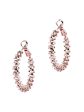 Priyaasi Women Enchanting Rose Gold Hoop Earrings Hot on Sale