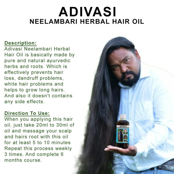 Neelambari Ayurvedic Hair Care Adivasi Herbal Hair Oil Online now