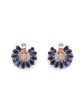 Priyaasi Women Blue Stones American Diamond Hoop Earrings Online now